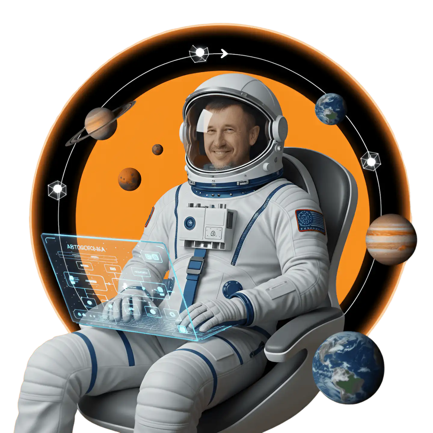 Участник за ноутбуком